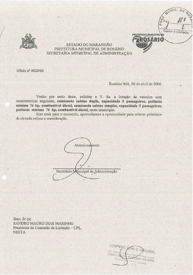 As principais irregularidades apontadas pelo TCE nos procedimentos licitatórios realizados por Sandro