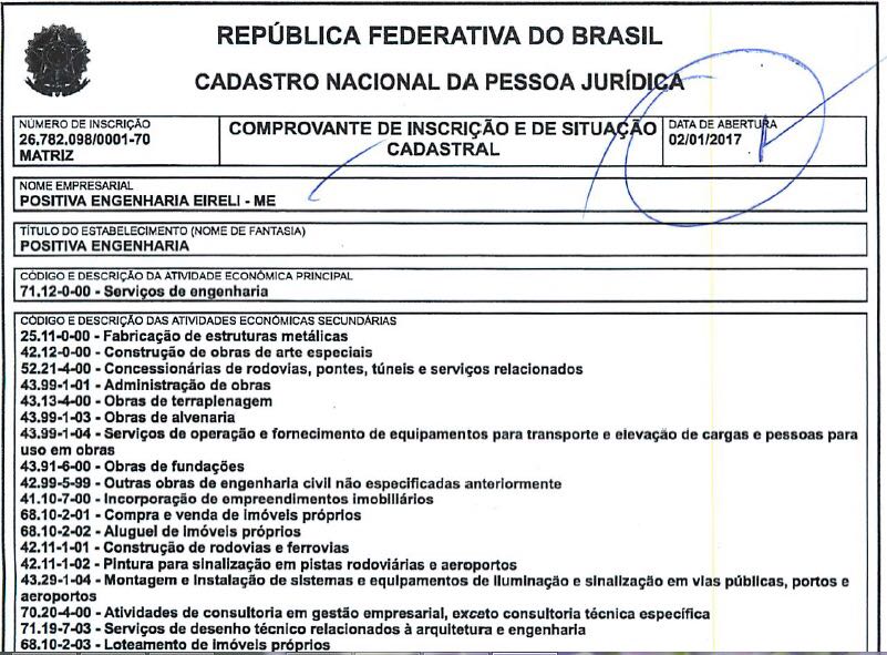 ' Empresa do namorado da filha de Irlahi foi contratada quatro meses após ter sido criada em 02 de janeiro de 2017