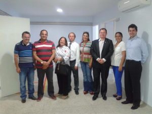 representantes do Ministério Público, Prefeitura de Timon e membros da Secretaria Estadual de Saúde – SES