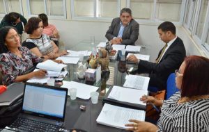 A atividade aconteceu no gabinete do secretário municipal de Educação, Geraldo Castro Sobrinho