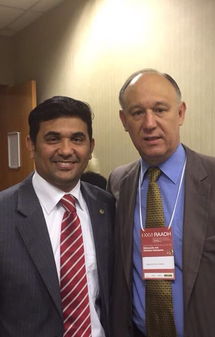 Wellington do Curso e Pepe Vargas durante o Seminário