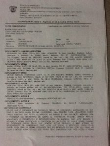 Documento relata supostas ações de truculência praticadas pelo vereador Pavão FilhoDocumento relata supostas ações de truculência praticadas pelo vereador Pavão Filho