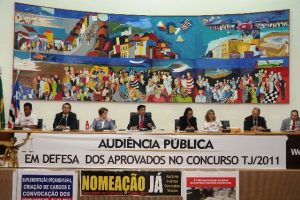 Audiência presidida por Wellington discutiu direitos dos aprovados no último concurso do TJ, realizado em 2011