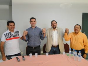 Verde participou da coletiva concedida em Açailândia pelo empresário, médico e político Benjamim
