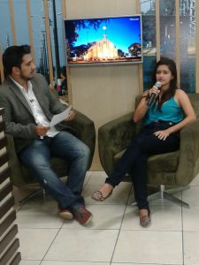 Em seu pronunciamento para a TV local